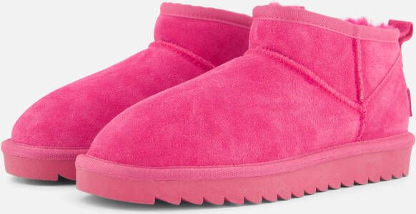 Colors of California Enkellaarsjes roze Suede