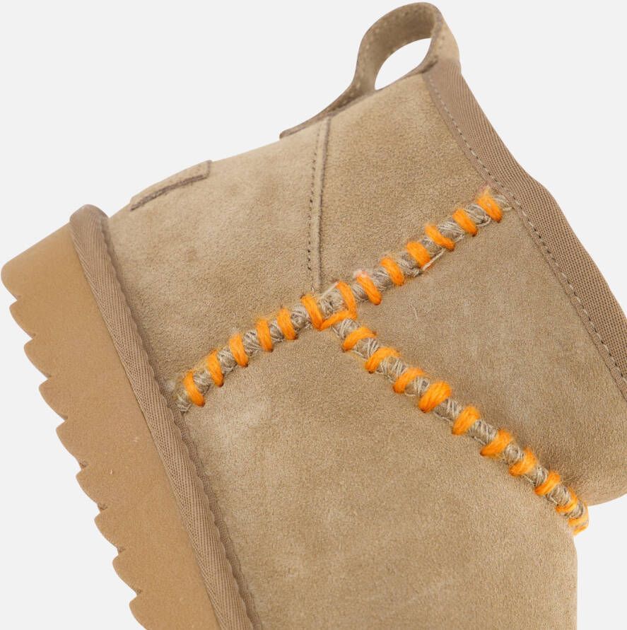 Colors of California Enkellaarsjes taupe Suede