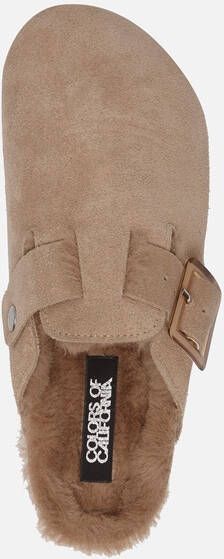 Colors of California Pantoffels beige Suede