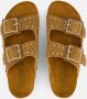 Colors of California suède slippers met studs cognac - Thumbnail 8