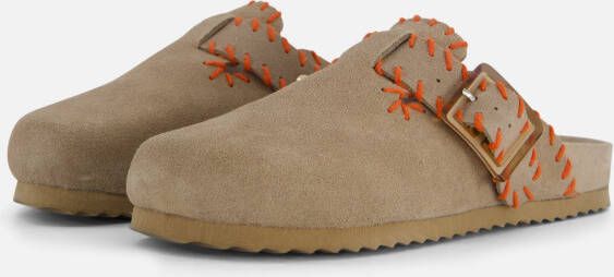 Colors of California Muil Slippers taupe Suede