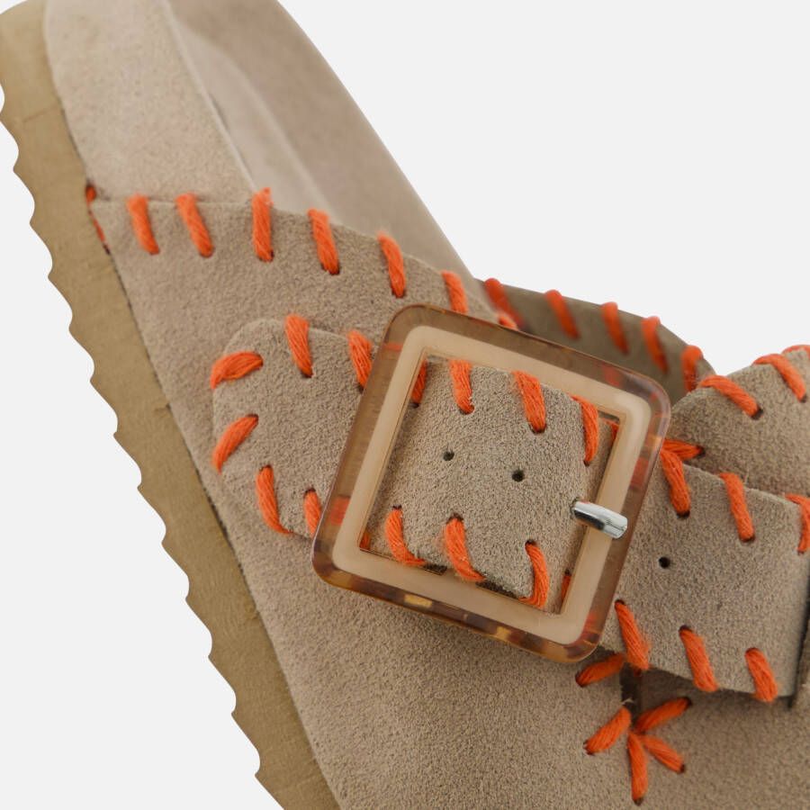 Colors of California Muil Slippers taupe Suede