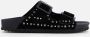 Colors of California suède slippers met studs zwart - Thumbnail 11