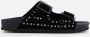 Colors of California suède slippers met studs zwart - Thumbnail 20