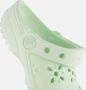 Crocs Classic Clogs Flower Slippers groen Rubber - Thumbnail 4