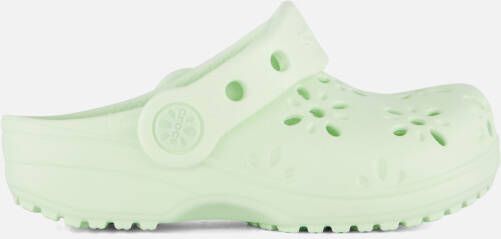 Crocs Classic Clogs Flower Slippers groen Rubber