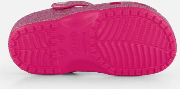 Crocs Classic Clogs Glitter Slippers roze Rubber