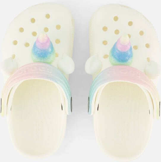 Crocs Classic Rainbow Unicorn Clogs Slippers wit