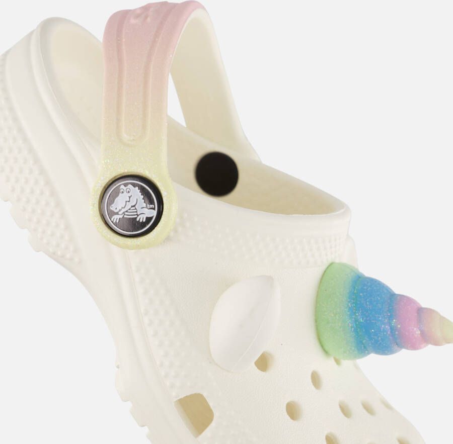 Crocs Classic Rainbow Unicorn Clogs Slippers wit