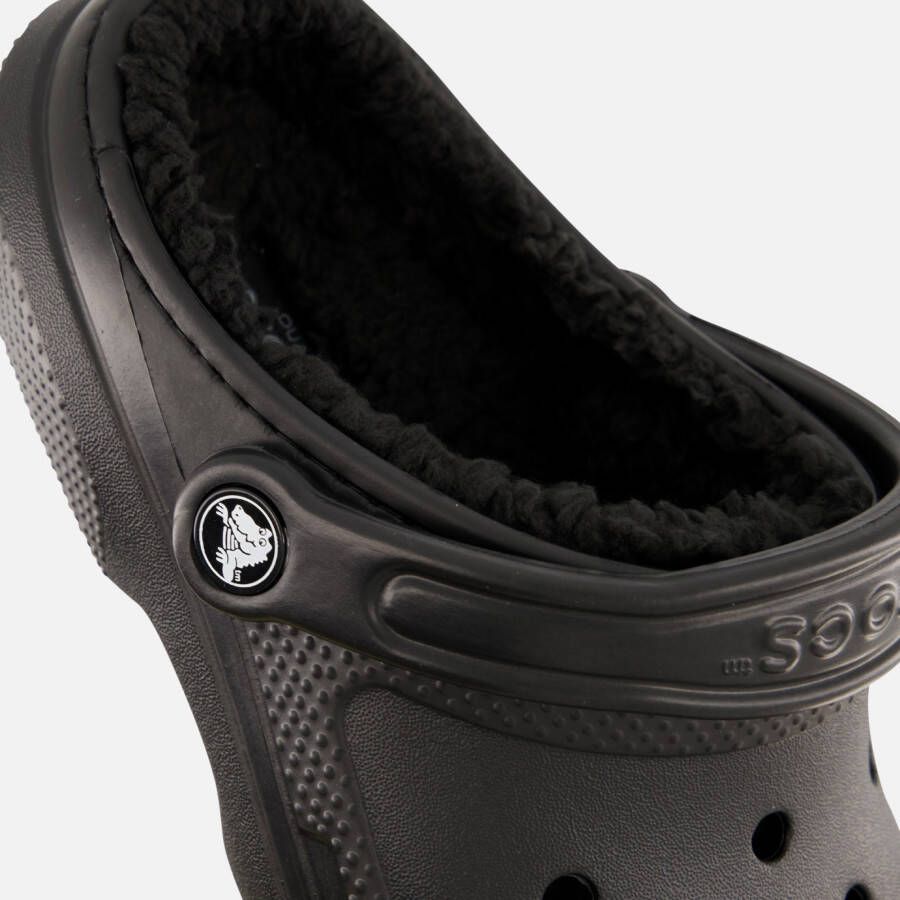 Crocs Classic Fuzz-Lined Slippers zwart