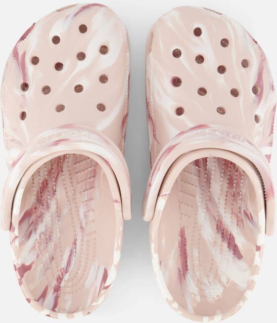 Crocs Classic Marbled Clogs slippers roze