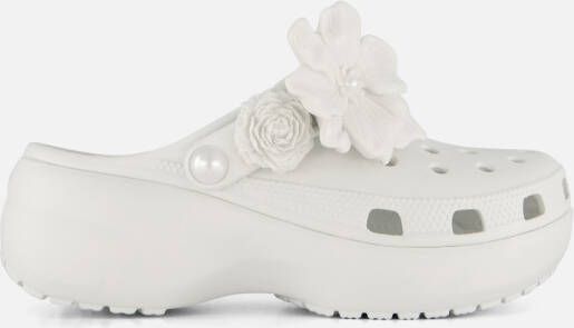 Crocs Classic Platform Clogs Slippers wit