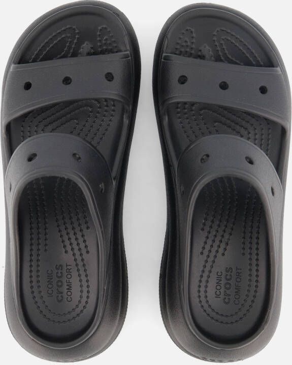 Crocs Crush Sandalen zwart Rubber