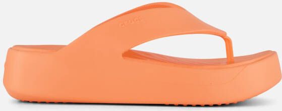 Crocs Getaway Platform Flip Slippers oranje Rubber
