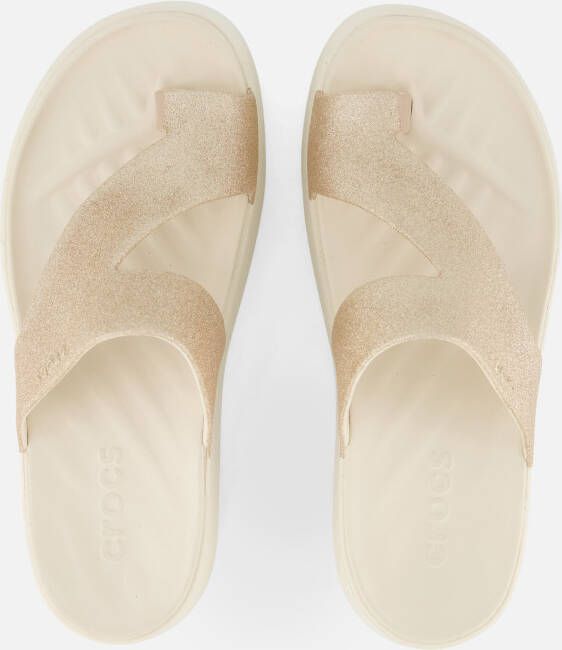 Crocs Getaway Platform Slippers beige Rubber