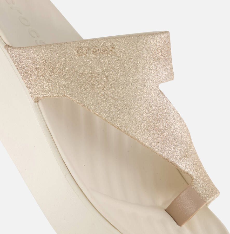 Crocs Getaway Platform Slippers beige Rubber