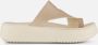 Crocs Getaway Platform Slippers beige Rubber - Thumbnail 5