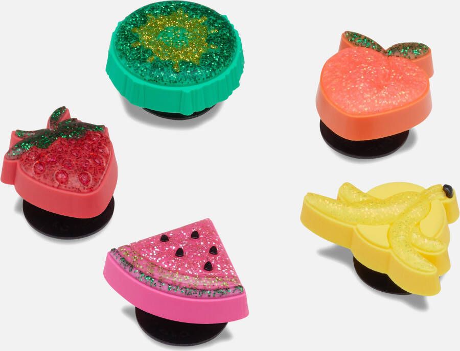 Crocs Jibbitz Sparkle Glitter Fruits Charm 5-pack