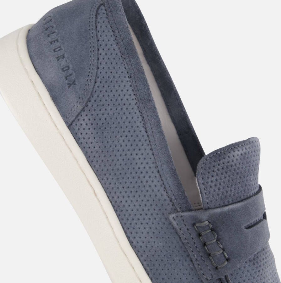 Cycleur de Luxe Front Side Instappers blauw Leer