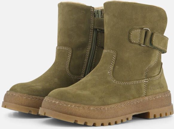 Develab Enkellaarsjes groen Nubuck