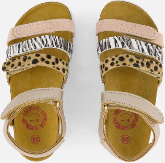 Develab Sandalen goud Leer