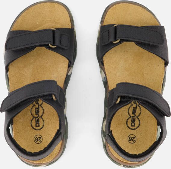 Develab Sandalen zwart Imitatieleer
