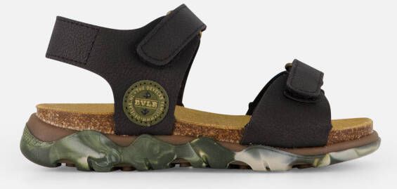 Develab Sandalen zwart Imitatieleer