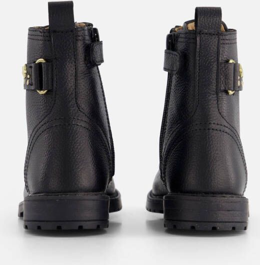 Develab Studs Veterboots zwart Leer
