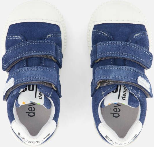 Develab Velcro Sneakers blauw Leer