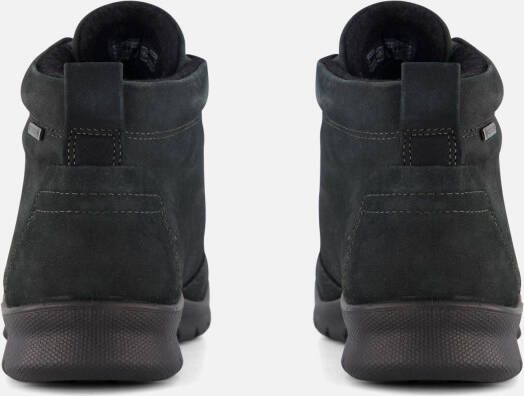 ECCO Babett Veterboots zwart Nubuck