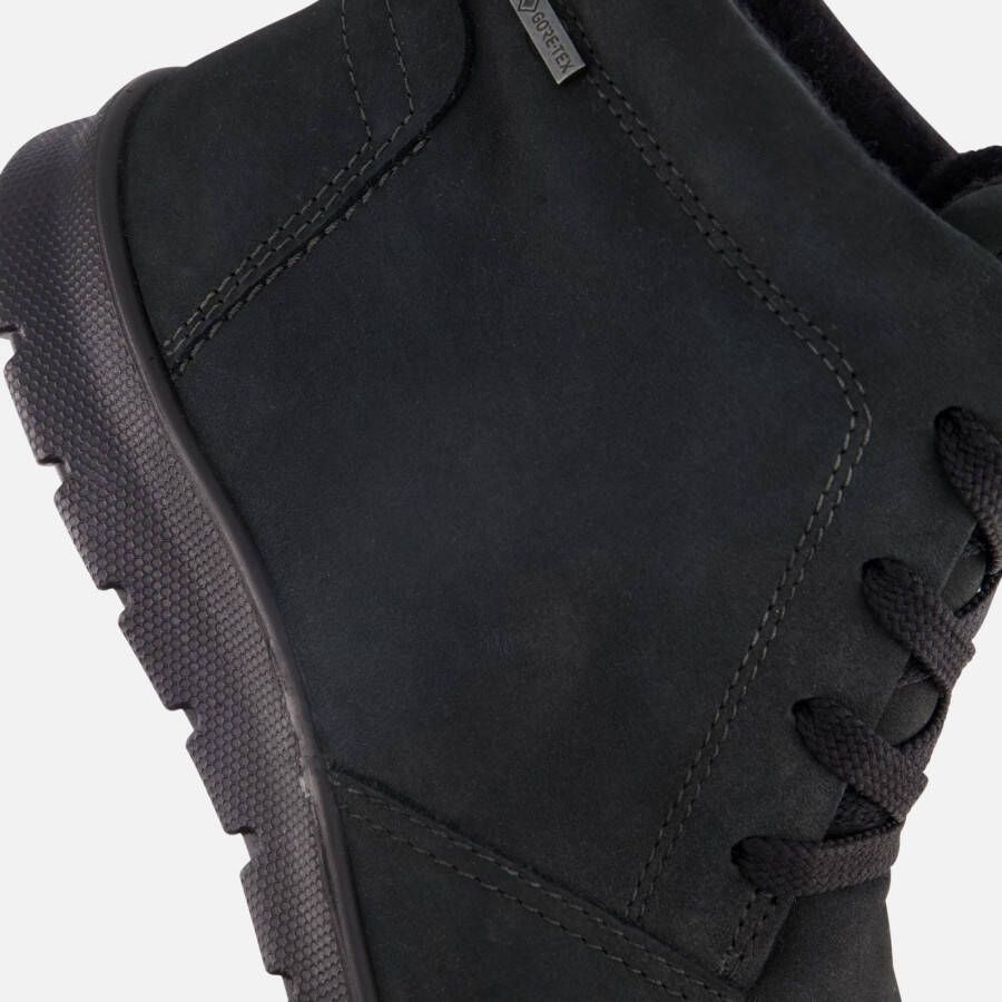 ECCO Babett Veterboots zwart Nubuck