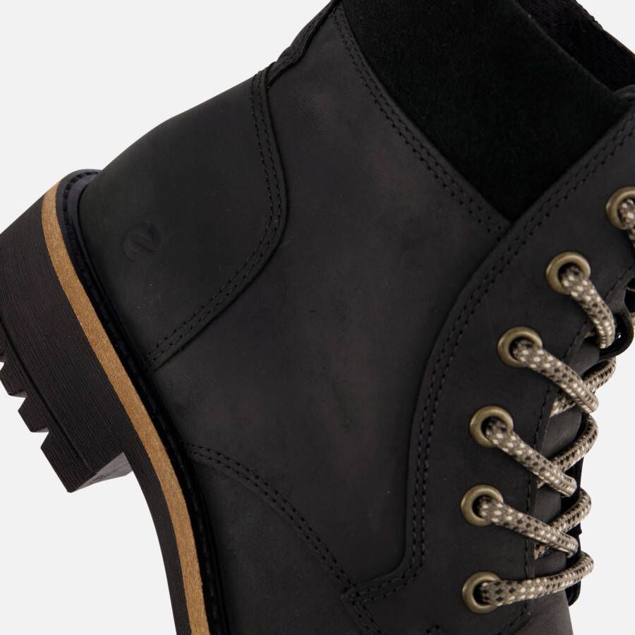 ECCO Elaina Veterboots zwart Leer