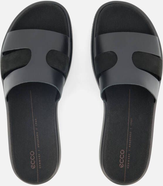 ECCO Flowt Slippers zwart Leer