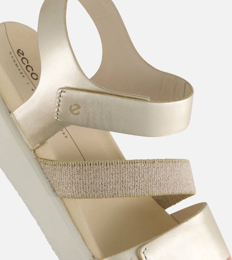 ECCO Flowt W Strap Sandalen goud Leer