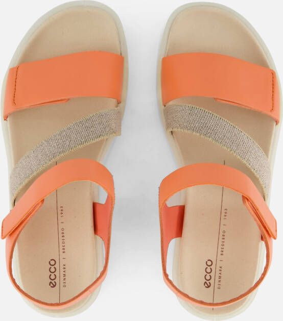 ECCO Flowt W Sandalen oranje Leer