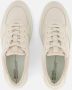 ECCO Leisure Sneakers Beige Leer Dames - Thumbnail 6