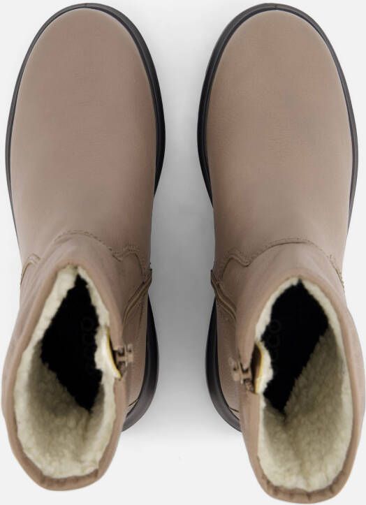ECCO Nouvelle Enkellaarsjes taupe Leer