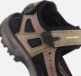 ECCO Off Road leren heren sandalen zwart groen - Thumbnail 8