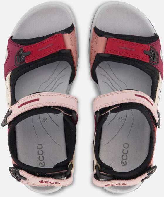 ECCO Offroad Sandalen rood Leer