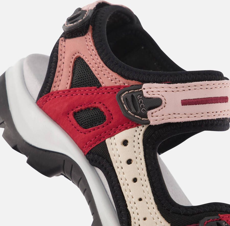 ECCO Offroad Sandalen rood Leer