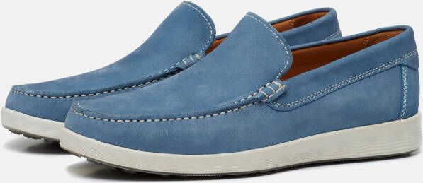 ECCO S Lite Moc M Instappers blauw Nubuck