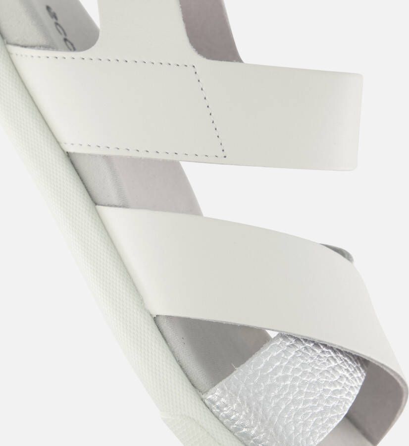 ECCO Samara Sandalen wit Leer