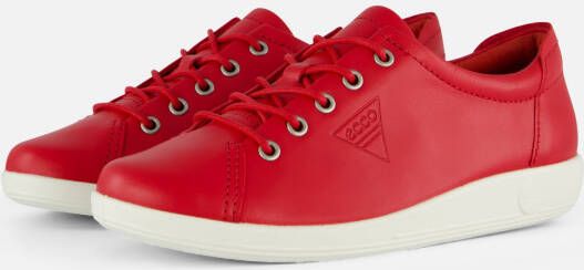 ECCO Soft 2.0 Sneakers rood Leer