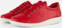 ECCO Soft 2.0 Sneakers rood Leer Dames - Thumbnail 3