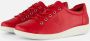 ECCO Soft 2.0 Sneakers rood Leer - Thumbnail 3