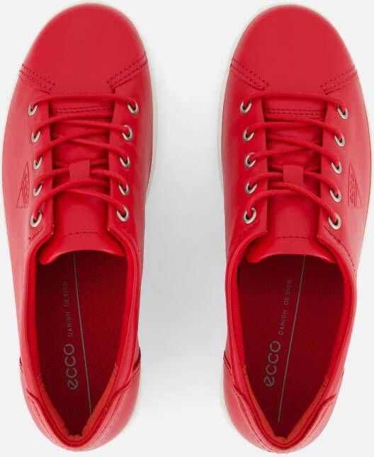 ECCO Soft 2.0 Sneakers rood Leer