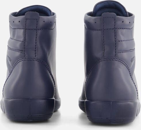 ECCO Soft 2.0 Veterboots blauw Leer