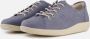 ECCO Soft 2.0 W Veterschoenen blauw Nubuck Dames - Thumbnail 3