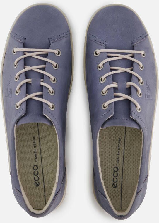 ECCO Soft 2.0 W Veterschoenen blauw Nubuck