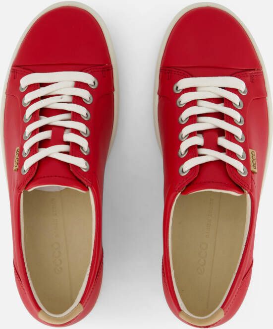 ECCO Soft 7 W Sneakers rood Leer